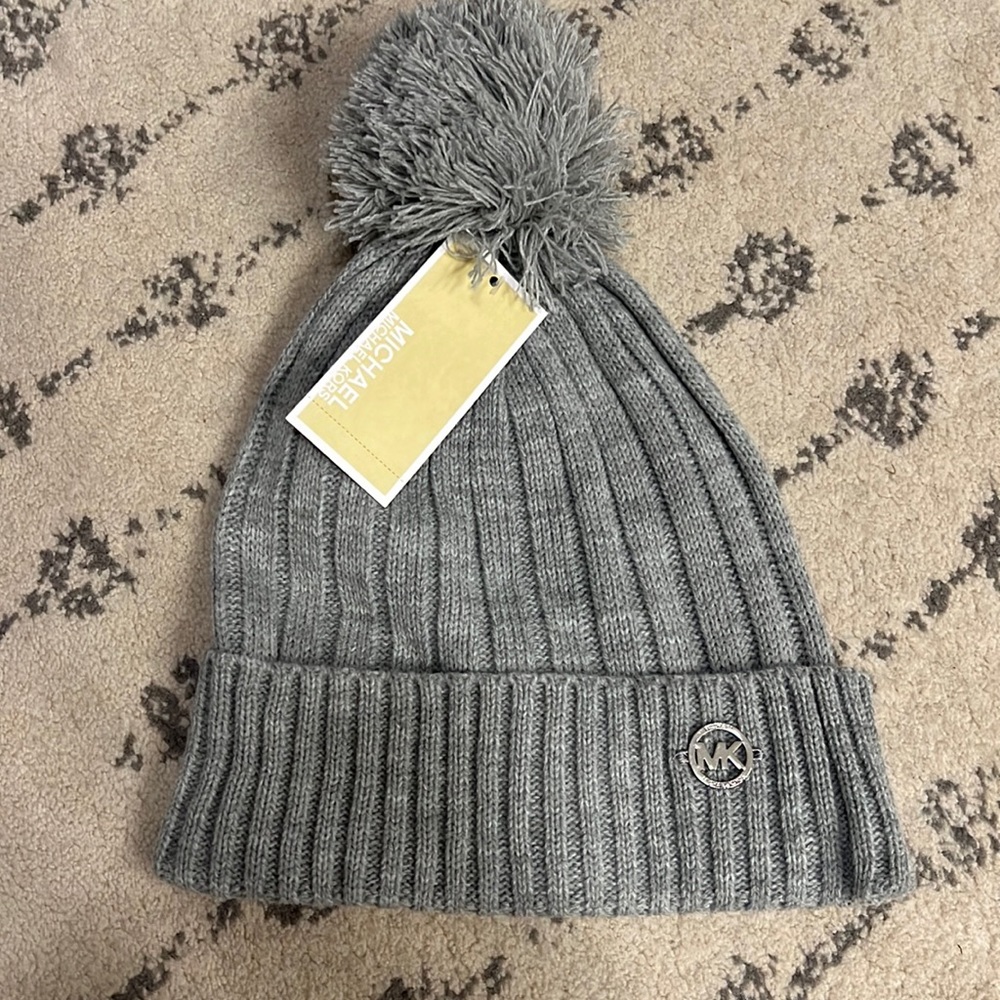 MK Knit Grey Beanie